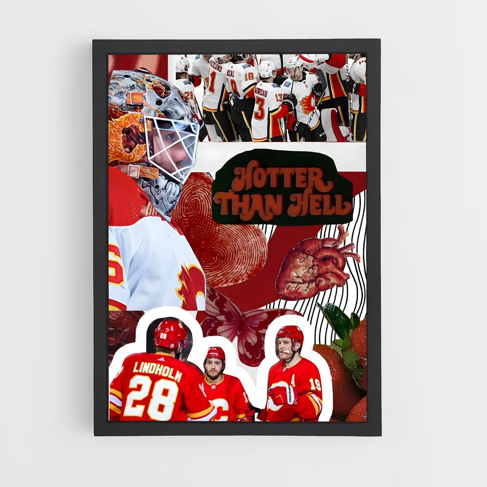 Poster L'Esprit des Flames – affiche Hockey sur glace (vue 2)